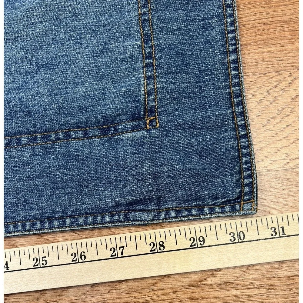 Vintage Eddie Bauer Home Pillow Sham Denim Reversible 100% Cotton